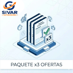 Paquete de 3 ofertas laborales